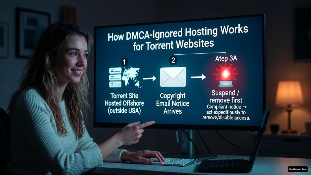 DMCA Ignored Hosting for Torrent Websites